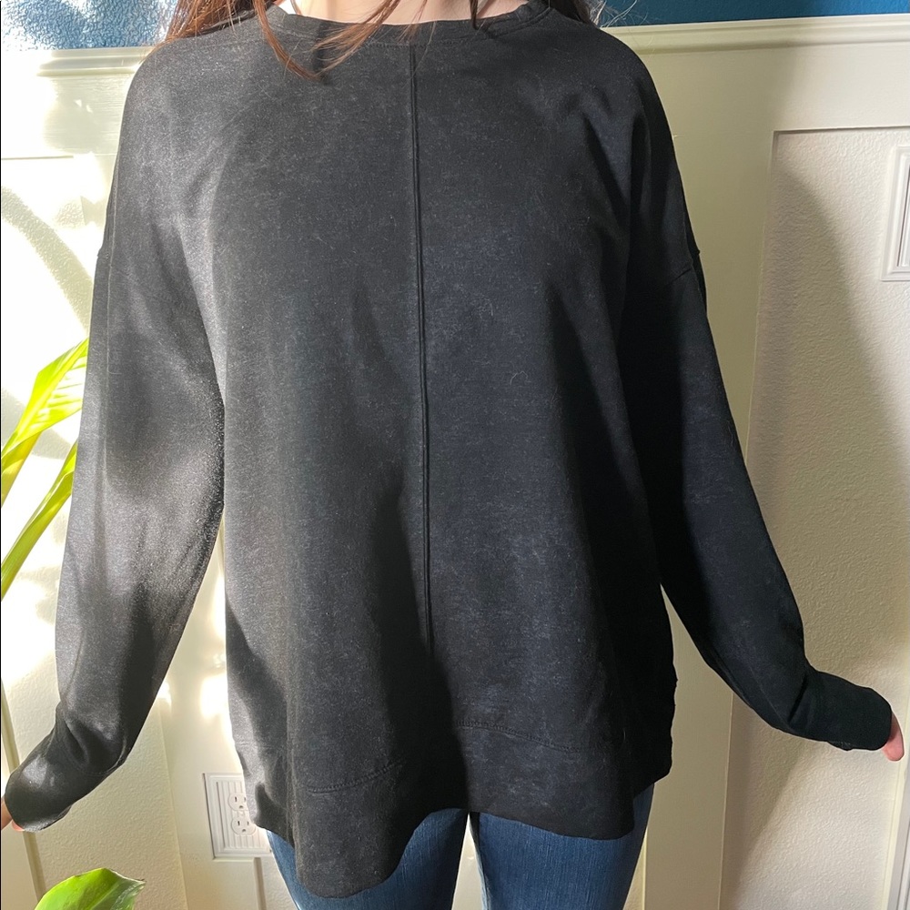 32 Degrees Heat Lightweight Sweatshirt Blk/Gray, L